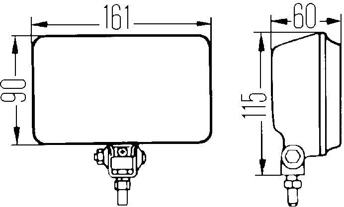 Hella Bonded Glass Lens Driving/ Fog Light 005860231 - Clear 450 Drv H3 12V SAE ECE
