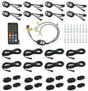 Racesport LT Choose From Millions Of Colors Underbody Light Kit RSDK8 - Colortrail 8PC Rgb Chasing Rock