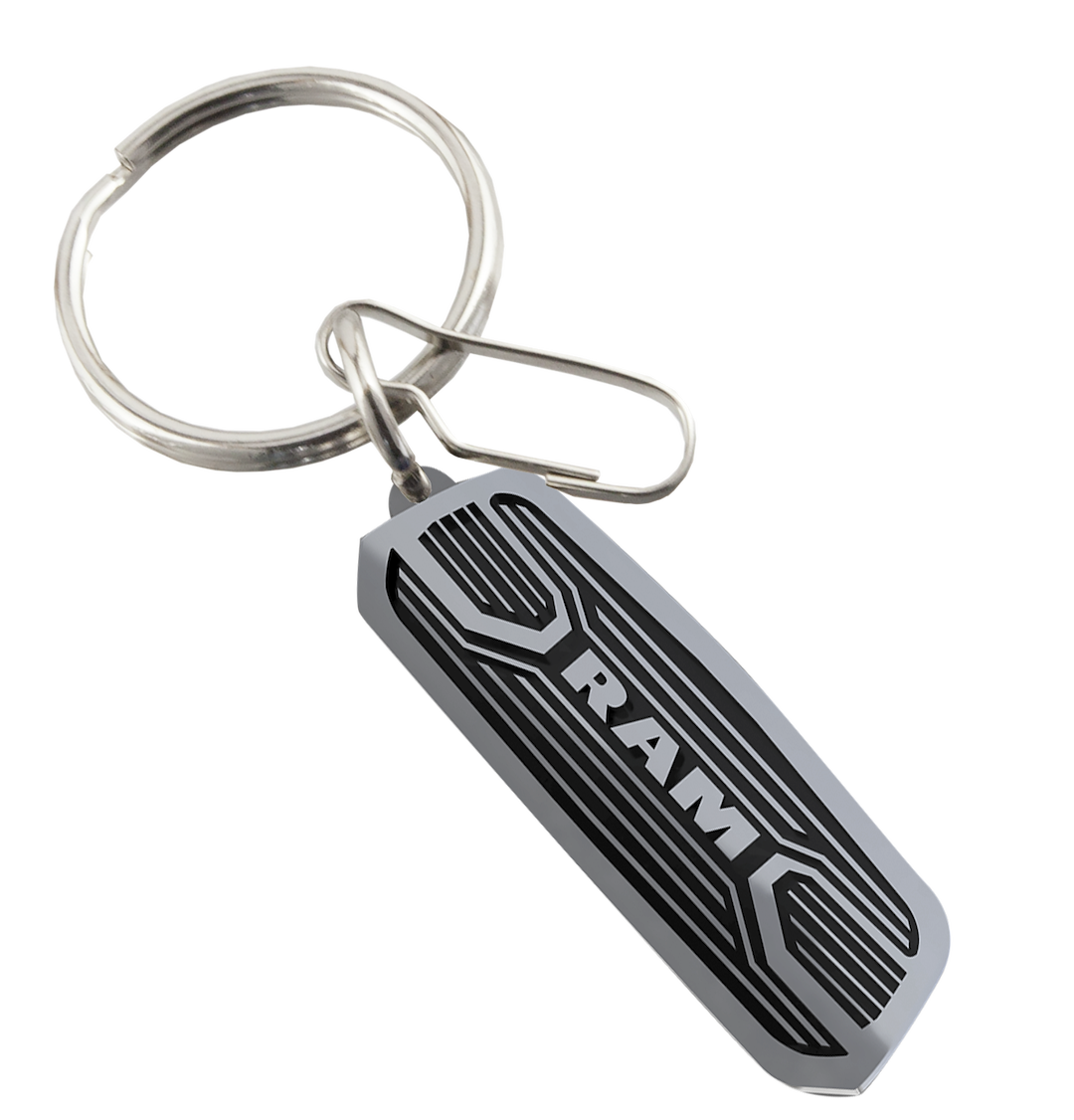 Plasticolor Die-Cut Key Chains With Clip Key Chain 004475R01 - Ram Metallic