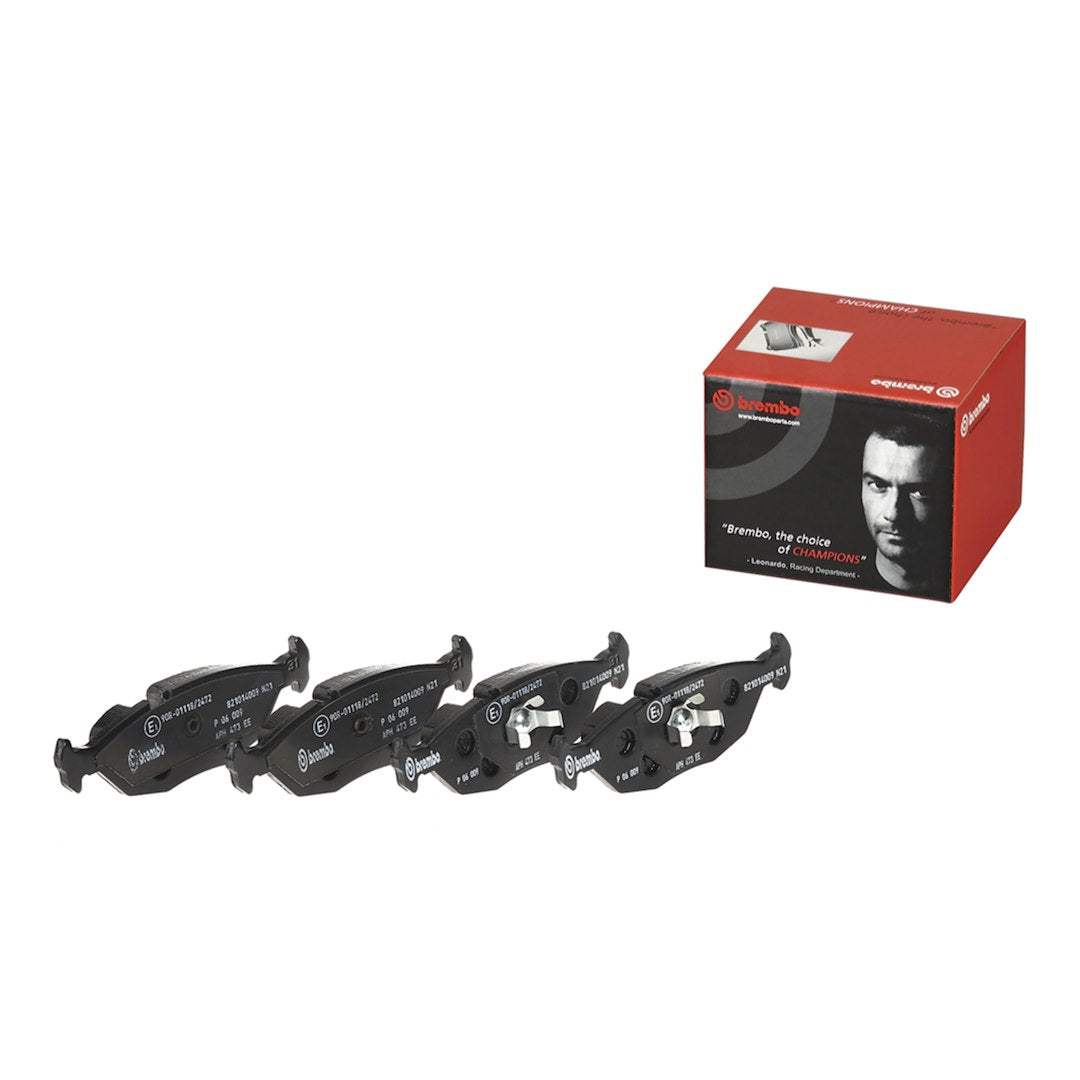 Brembo Premium Low-Met OE Equivalent Pad Brake Pad P06009 - Disc Set