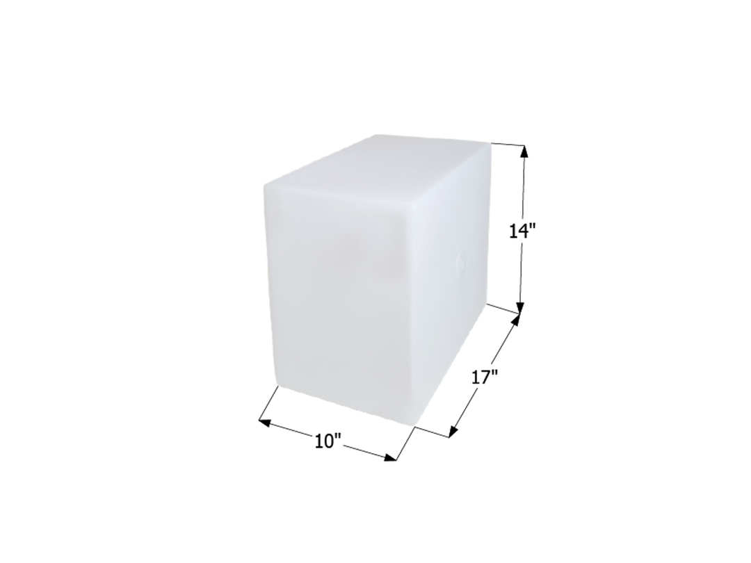 Icon Roto-Molded Design Fresh Water Tank 12498 - WT2464 17X14X10