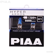 Valeo Heat Resistant Quartz Glass Headlight Bulb 25-10601 - Piaa Hyper Arros 5000K 5000K H1 X2