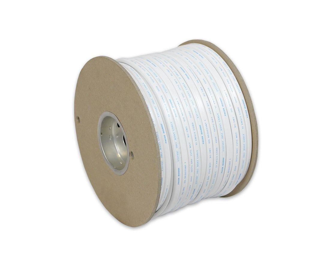 Pacer Stranded Tinned Copper Conductors Duplex Wire W10/2RYW-250 - 10 UL Boat Cbl RY WJ 250FT RL