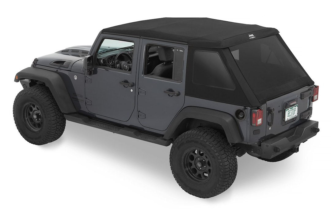 Bestop Limited Lifetime Warranty Soft Top 54423-17 - Jeep Branded Trektop JK