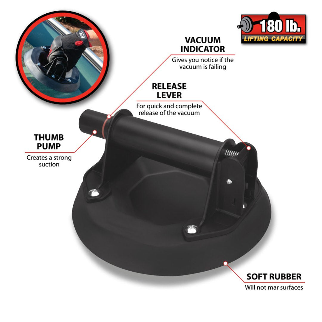 Perform Tool Limited Lifetime Warranty Suction Cup W1007 - IN. Pump Vacuum