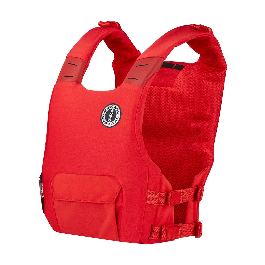 Mustang Surv Front Storage Pocket PFD - Personal Floatation Device MD7183-4-0 - Red Lifevest Khimera Dual Flotation