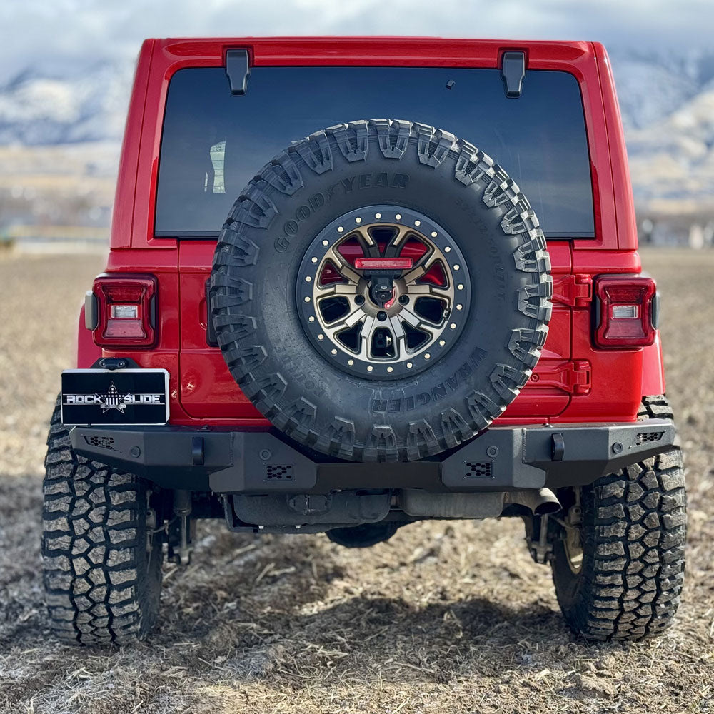 Rock Slide Made In The USA Bumper RB-F-300-JL - Rear Bumper NO Tire Carrier 18