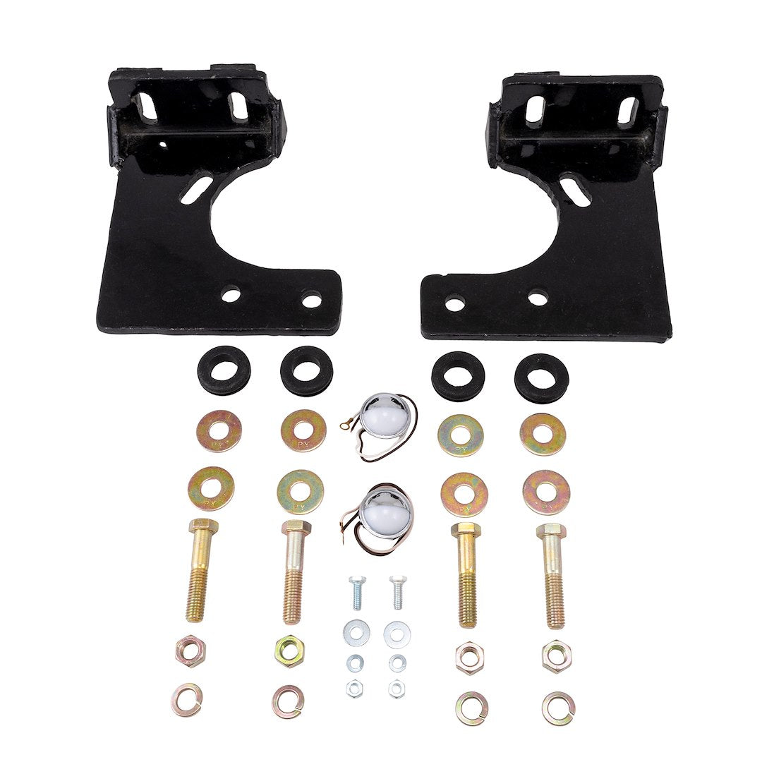 Cattleman Solid Beaded Welding Bumper Mounting Kit 4224Skit - 4224S Rear Bumper-7 Drop