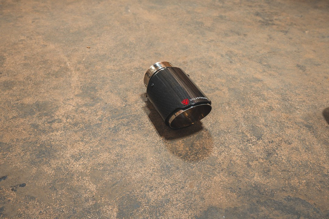 Valvetronic VTD.TIP.Slve.25.35.RC Exhaust Tail Pipe Tip - Carbon