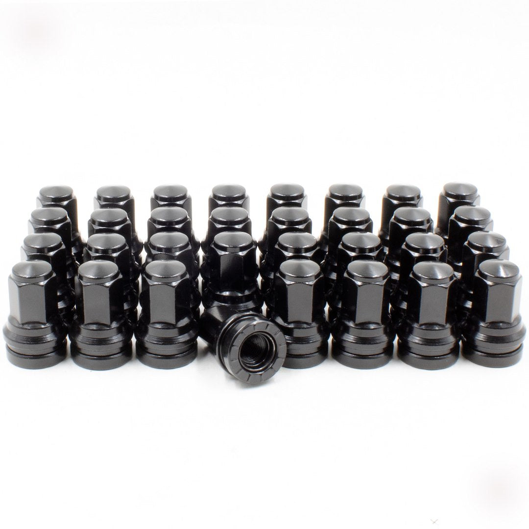 Revolution One Piece Solid Design Lug Nut 86K848Black - BK Ford 13 16 M14 32 86K848BLK