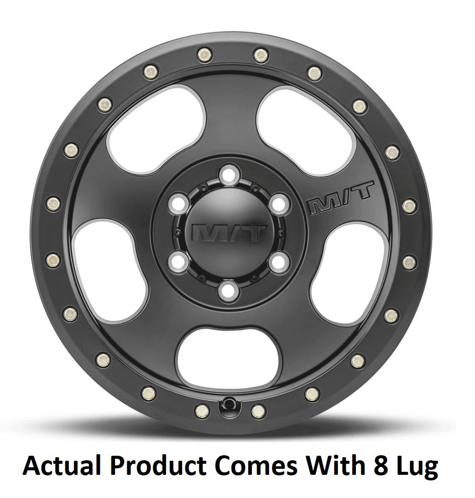 M.T. Wheel Modern Low Profile Cap Design 274577 - Black 20X9 8X180 MT Canyon Pro