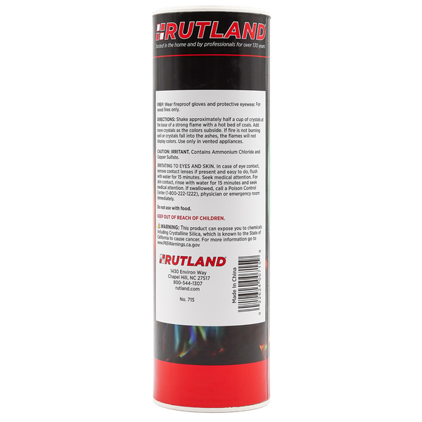 Rutland Engineered To High Standards Campfire Colorant 715 - Rainbow Flame Crystals