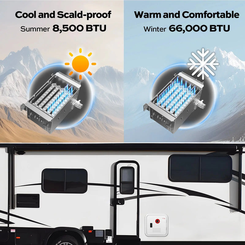 FOGATTI WATER HEATERS RV: Fogatti InstaShower FS10B1S LP Tankless RV Water Heater INSTASHOWER