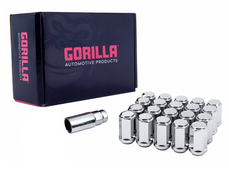 Gorilla High Corrosion Resistance Wheel Installation Kit K5LT19-00916GR - Chrome 5LUG 16 Hex Wik Duplex
