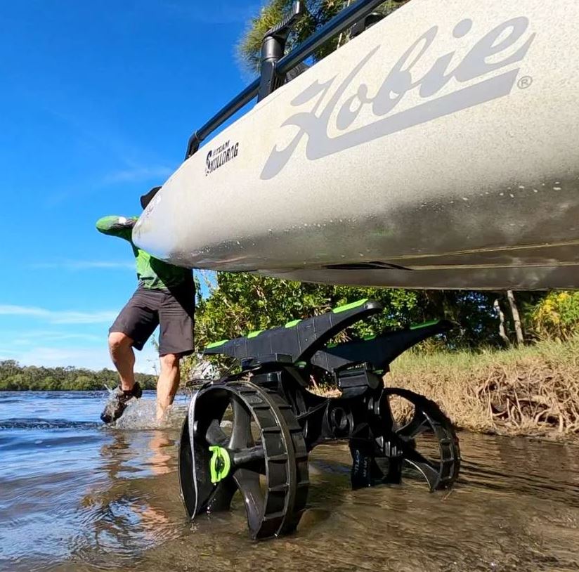 Railblaza For Inside Most Kayak Hatches Kayak/Canoe Carrying Cart 50-0010-71 - C-TUG Kiwi Puncture Free Wheels