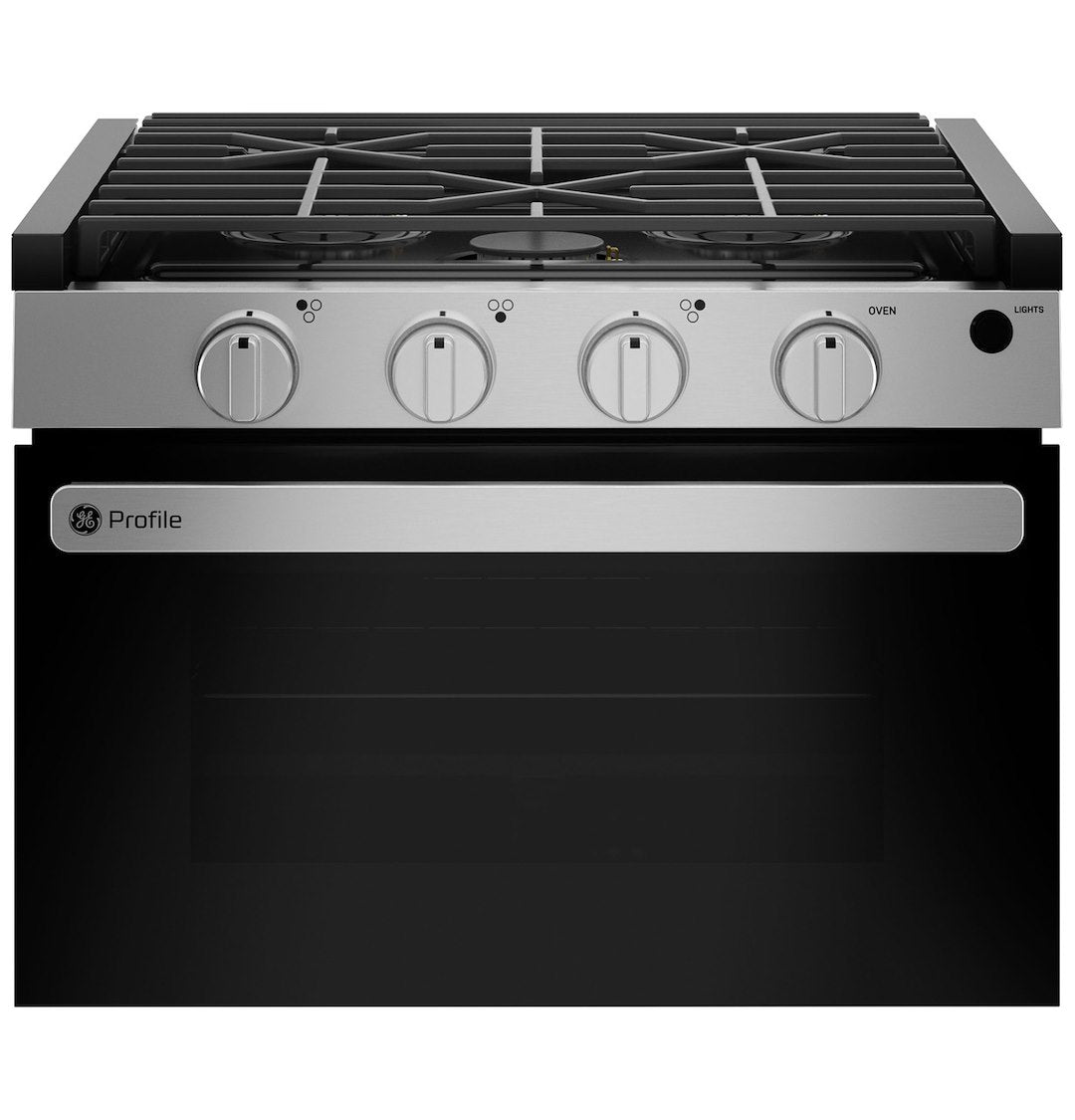 GE Appliance Edge To Edge Grates Stove PLD617RWSS - Profile 17 Drop-IN Gas Range
