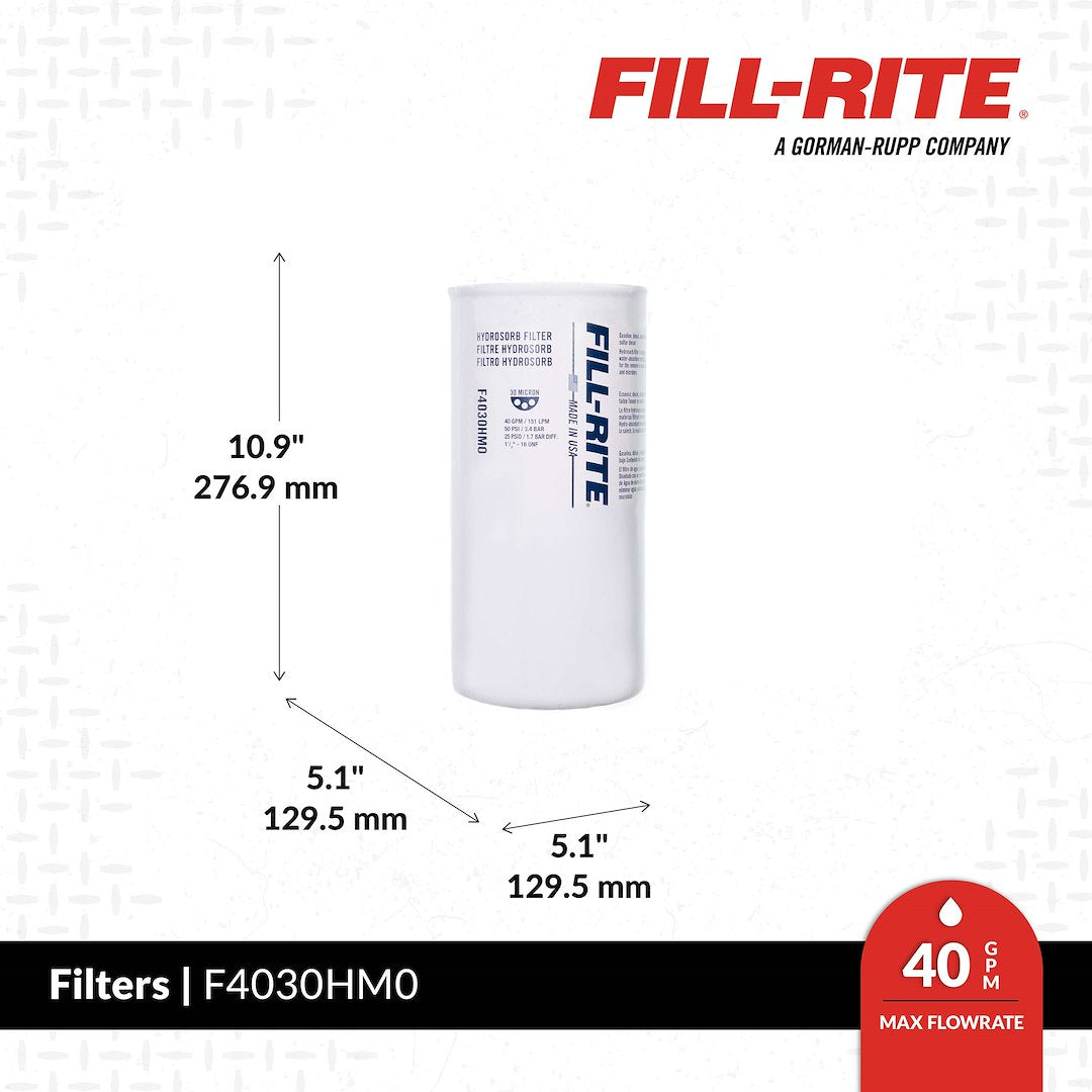 Fill Rite F4030HM0 Liquid Transfer Tank Pump Filter