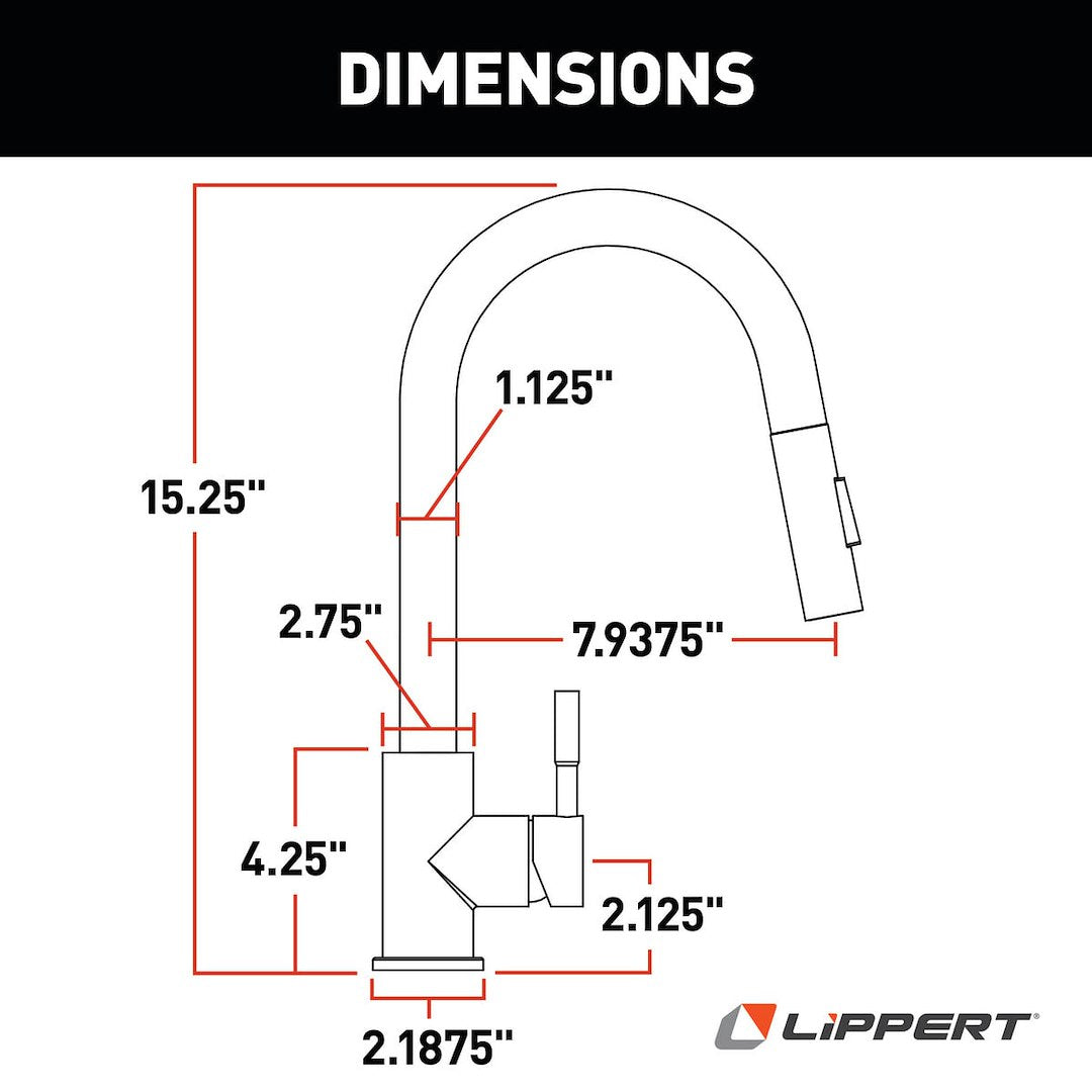 Lippert Comp 2024000071 Faucet - Black
