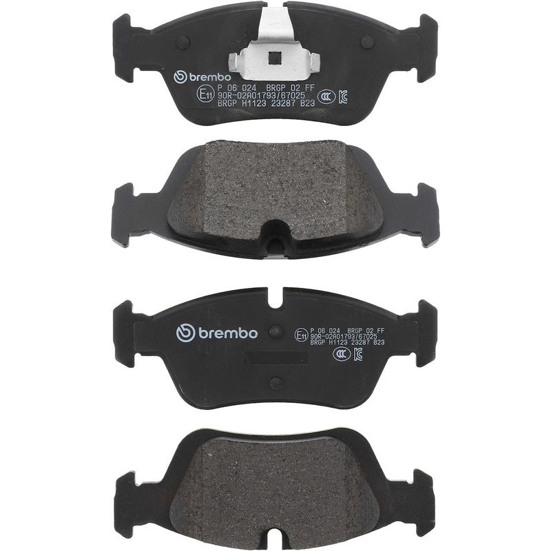 Brembo Premium Low-Met OE Equivalent Pad Brake Pad P06024 - Disc Set