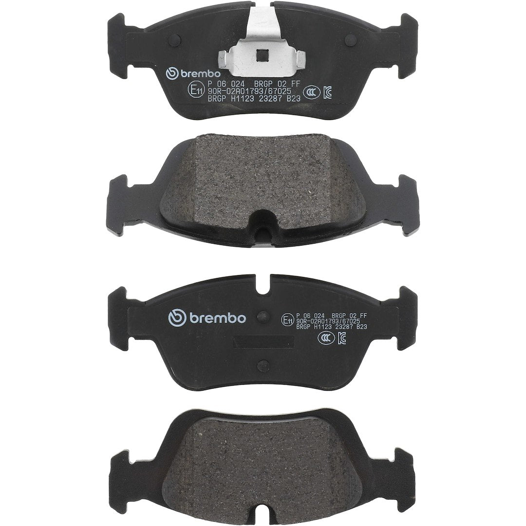 Brembo Premium Low-Met OE Equivalent Pad Brake Pad P06024 - Disc Set