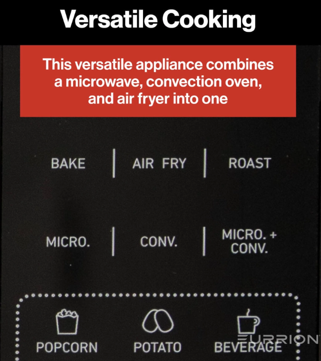 Furrion LLC Rapid Air Frying Technology Microwave Oven 2023056310 - Fryer
