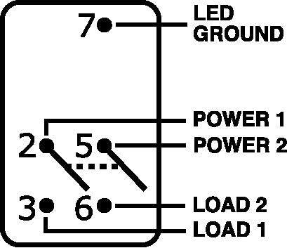 Blue SEA No Supplier Warranty Multi Purpose Switch 7934-BSS - Black Contura2 Dpst OFF-ON
