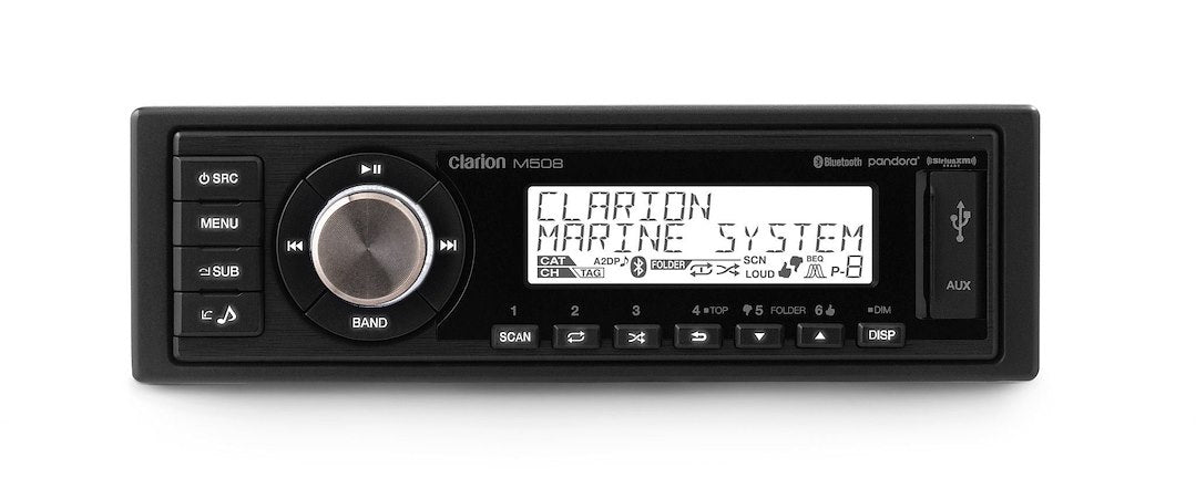 Clarion Bluetooth® Music Streaming Radio 010-03195-00 - Digital Media Receiver Standard Din