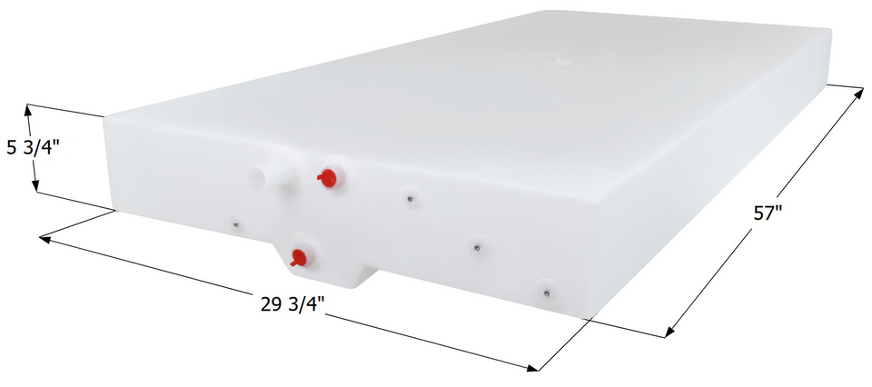 Icon Roto-Molded Design Fresh Water Tank 14988 - WT3881 57X29.75X