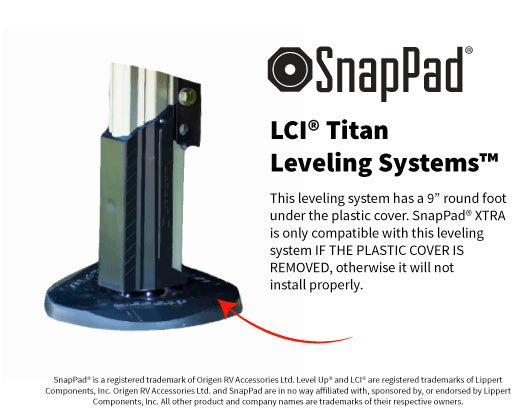 Snappad XTRSP1 Rubber Leveling Jack Foot Pad