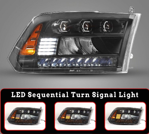 Winjet CHRNG0675-B-SQ Headlight Assembly