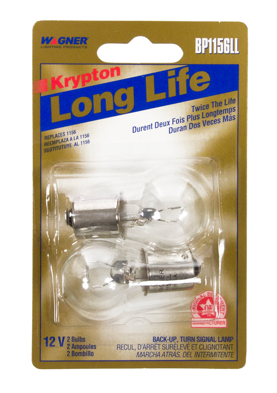 Wagner SAE Compliant Backup Light Bulb BP1156LL - Miniature Long Life