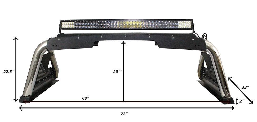 GO Rhino Removable Side Plates Truck Bed Bar 911000T - Black Lightning Sports 2.0