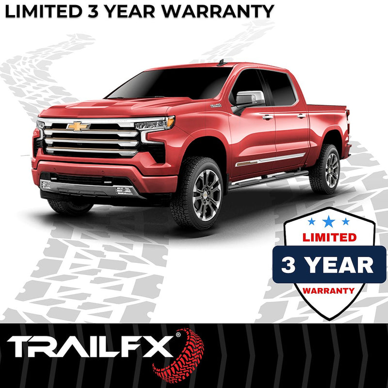 Trailfx Limited Lifetime Warranty Nerf Bar A4023B - T4 Tacoma Double Cab