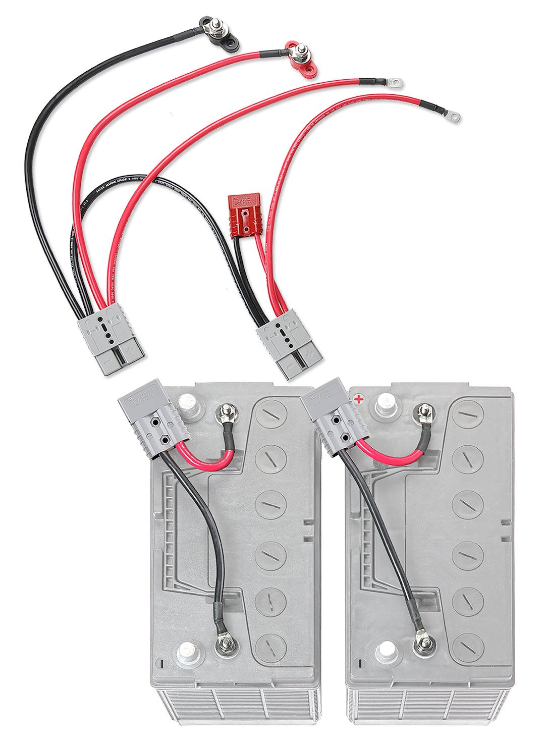 Connect Ease Corrosion Resistant Components Battery Connection Harness RCE12VBM6IK - Gauge Dual QU