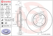 Brembo Rust-Resistant Coating Brake Rotor 09D76111C02 - Disc