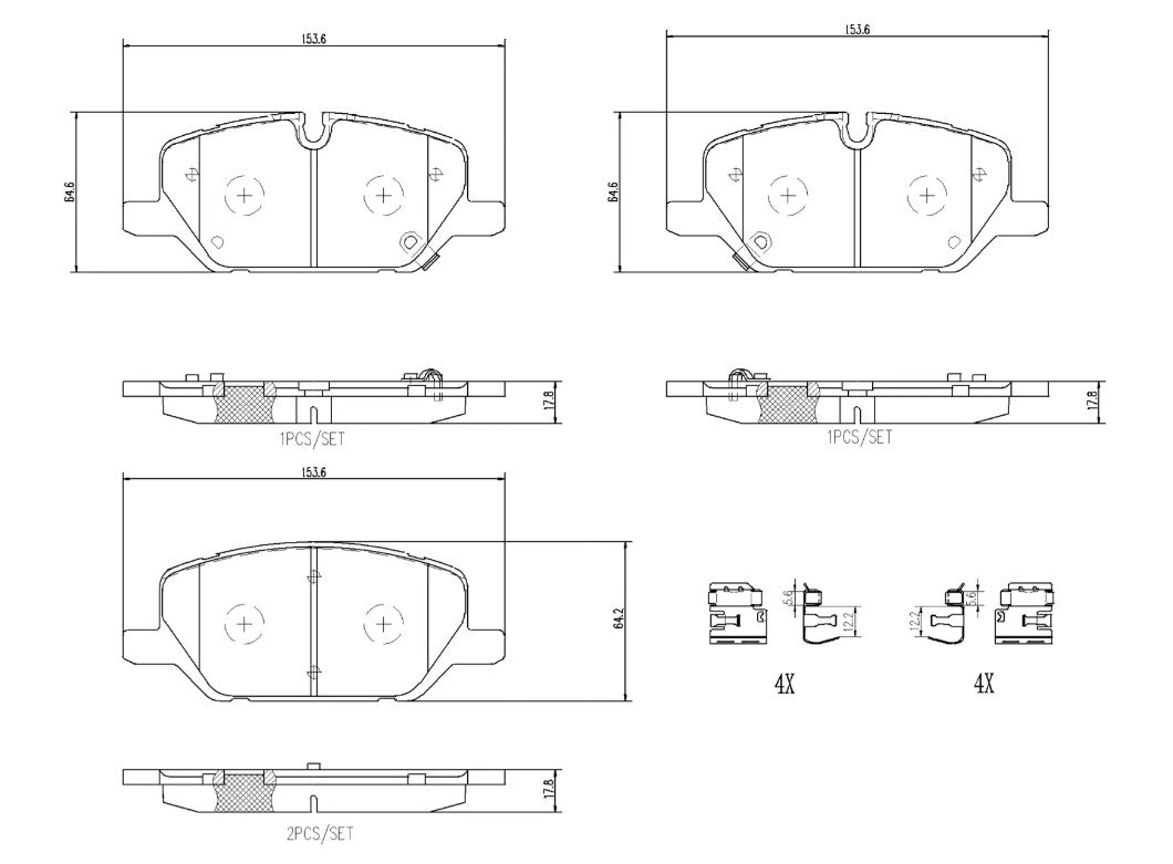 Brembo Ensures Comfort And Brembo Quality Brake Pad P10099N - Discbrakepadset Naoceramic