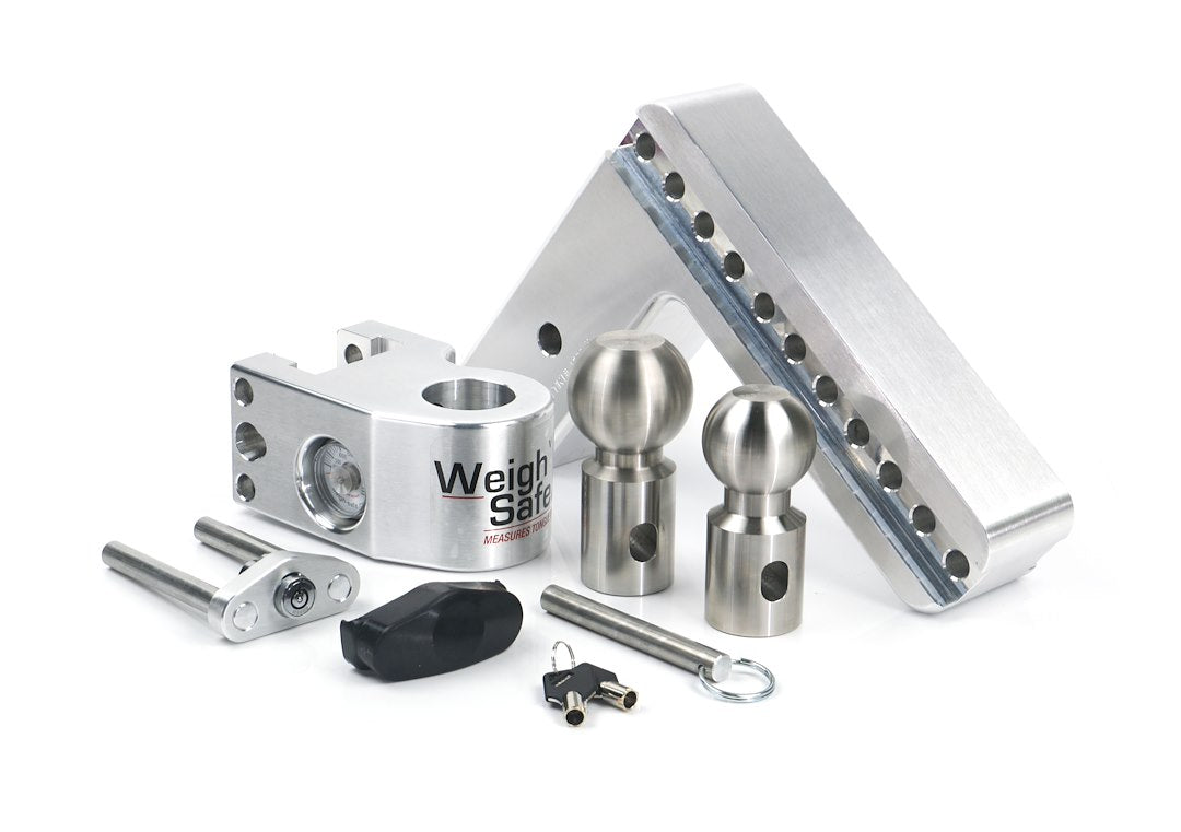 Weigh Safe Limited Lifetime Warranty Trailer Hitch Ball Mount WS8-3 - 8Inadj Ballmount 3Inshank