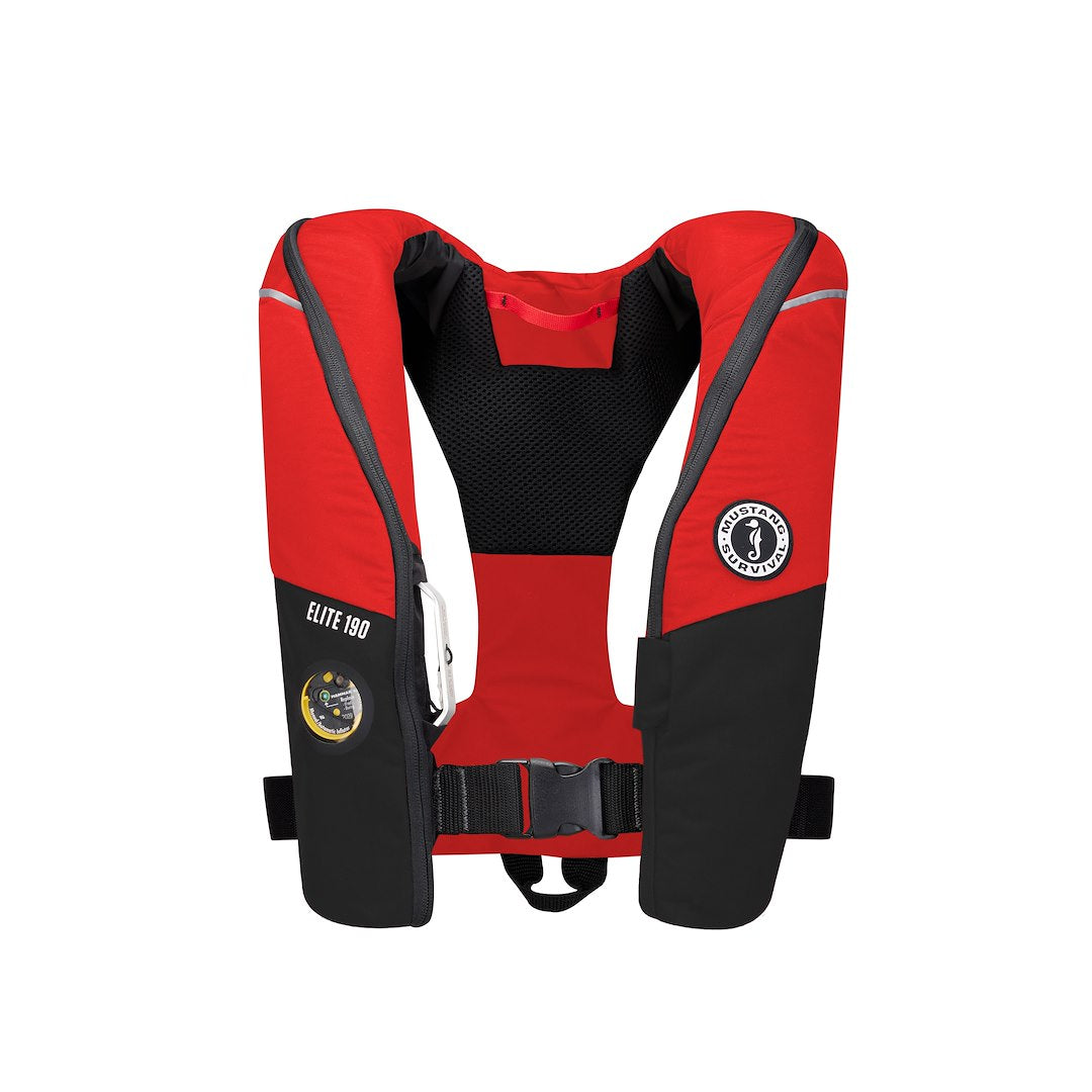 Mustang Surv Engine Kill Switch Loop PFD - Personal Floatation Device MD3170-123-0 - Red Black Elite 190 Red-Black