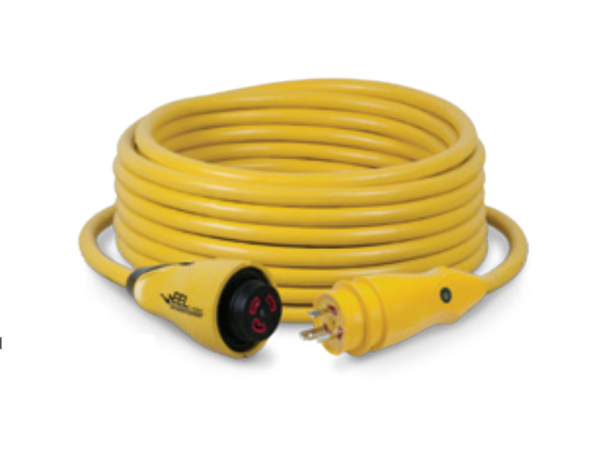 Marinco CS30-12 Designed for use with standard inlets - Yellow Cord Set 30A 125V 12
