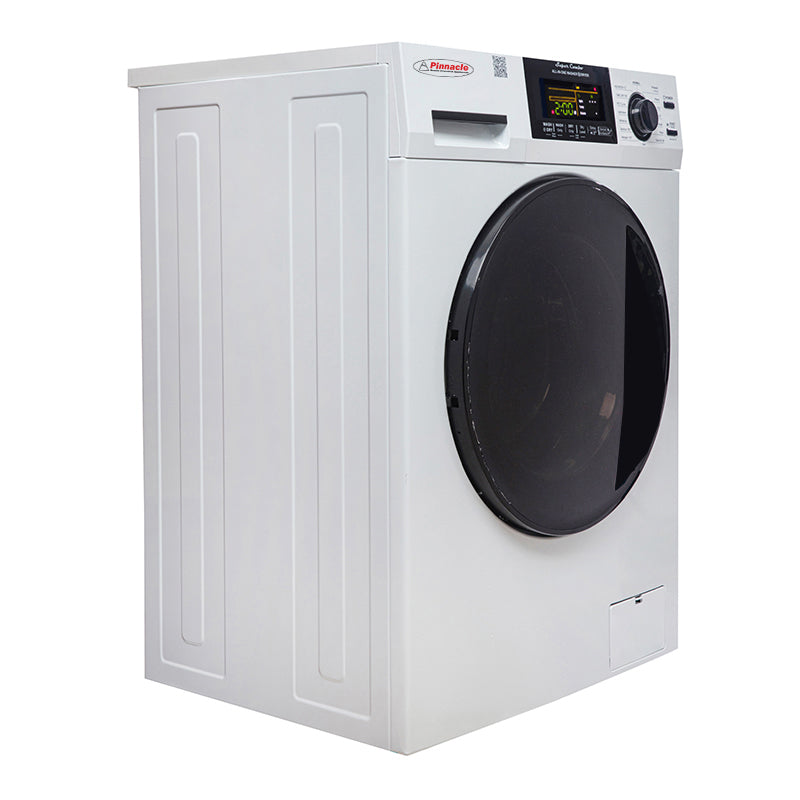 Pinnacle Delay Start And Oversuds Control Clothes Washer/ Dryer Combo Unit 22-4600 L W - White Super 15LBS