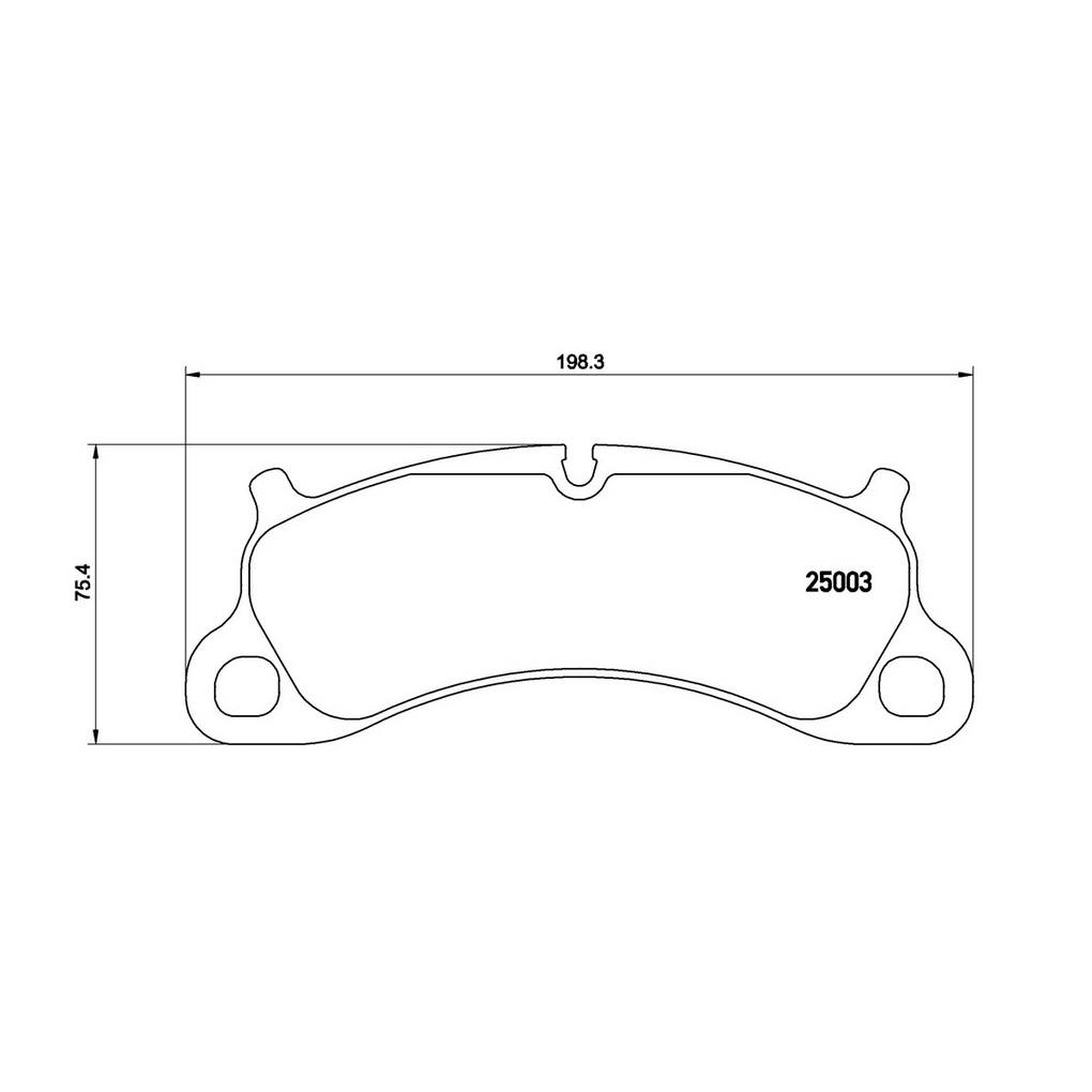 Brembo Premium Low-Met OE Equivalent Pad Brake Pad P65025 - Disc Set