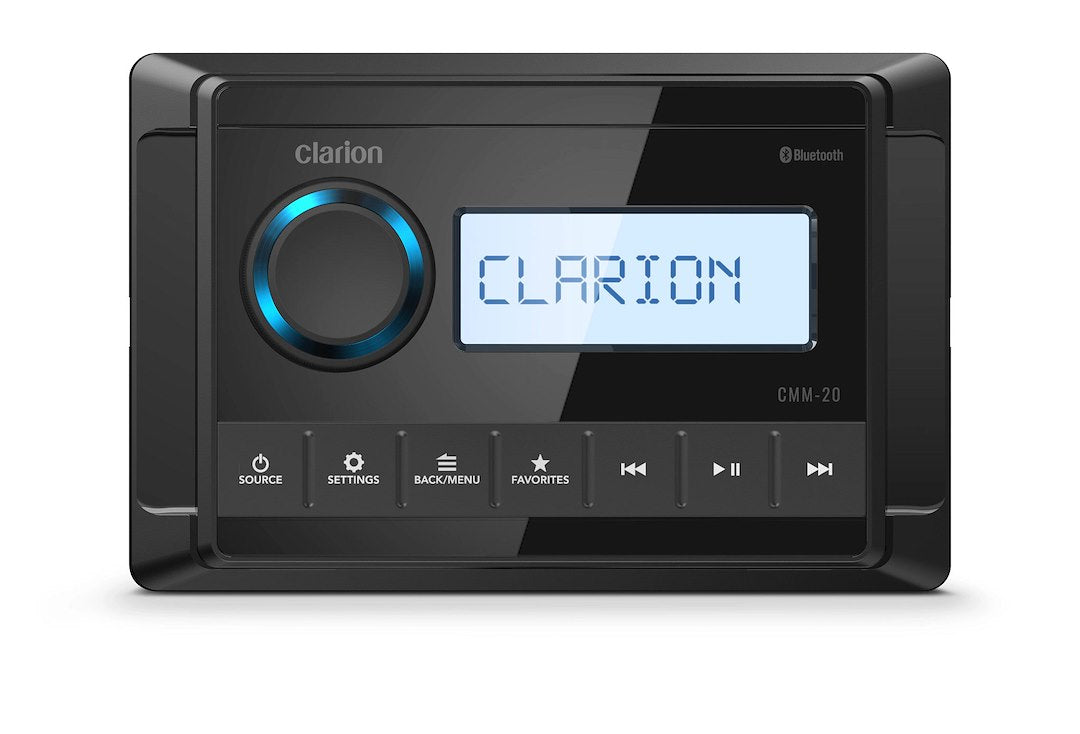 Clarion Intuitive Interface With Large Text Radio 010-03223-00 - Marine Source Unit Seg