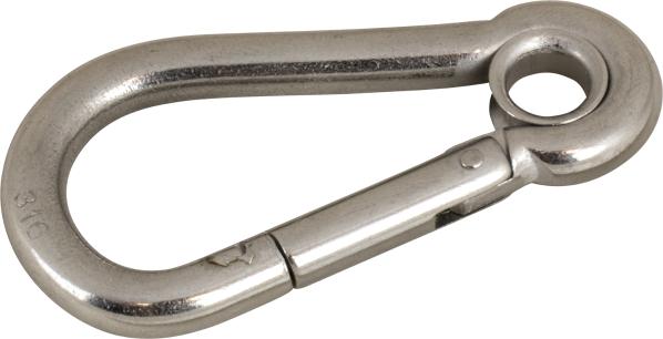 SEA DOG No Supplier Warranty Carabiner 151605-1 - Stainless Snap Hook EYE