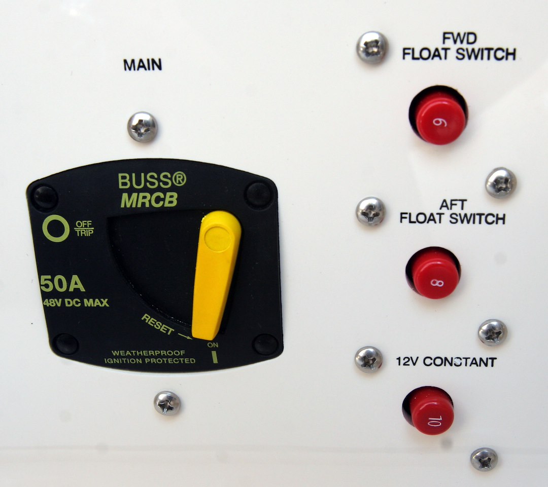 Blue SEA No Supplier Warranty Circuit Breaker 7039-BSS - 187 Pnlmnt 50A