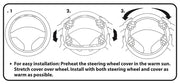 Plasticolor Easy Installation Steering Wheel Cover 006743R01 - Ford Genuine Leather Swc