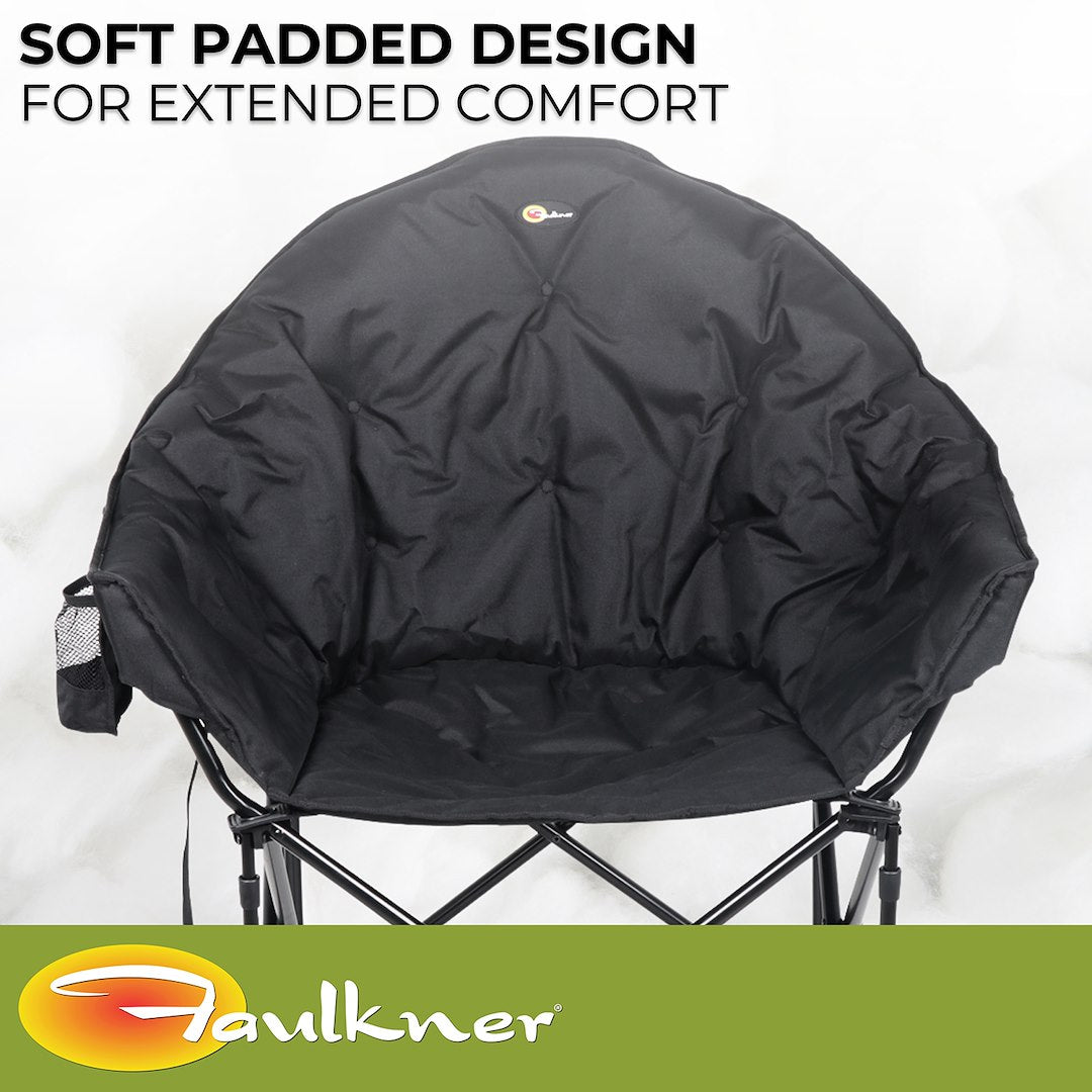 Faulkner 49570H Camping Chair - Black