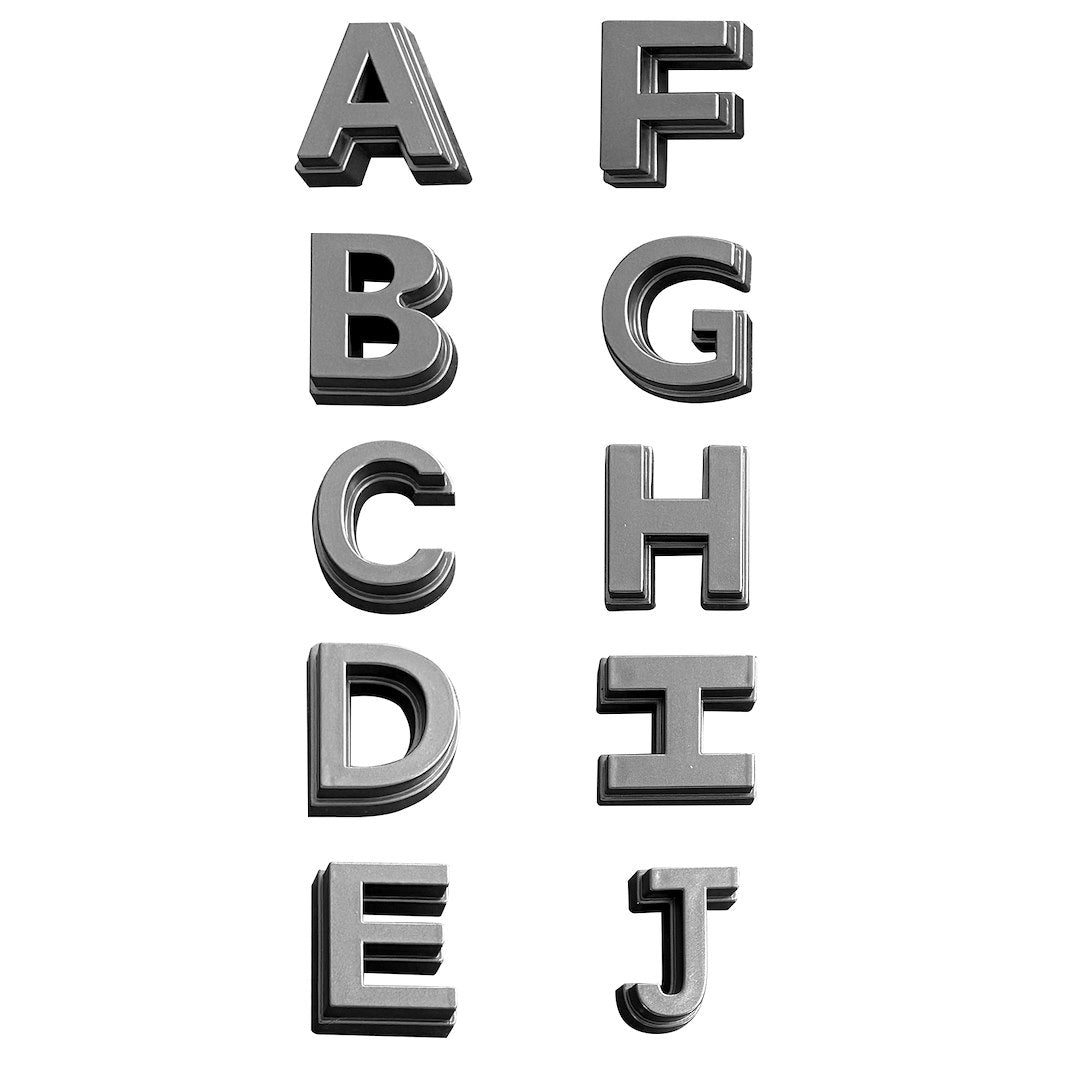 American MOD Do-It-Yourself For Trucks Emblem Amtytaa00132 - Gray 26 Diy Letters A-Z