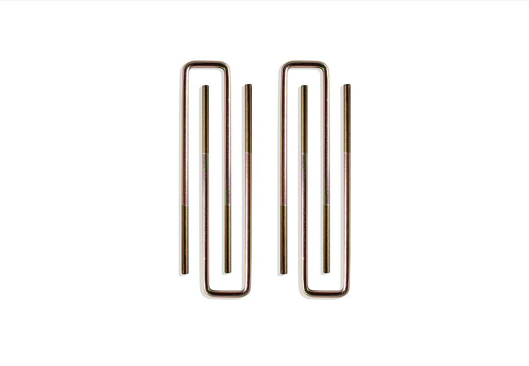 Maxtrac Very High Corrosion Protection Leaf Spring Block Kit 901355F - U-Bolts Fox Rear Shocks
