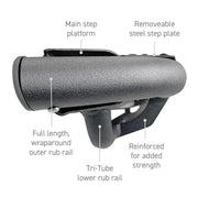 GO Rhino Limited Lifetime Warranty Running Board Component DT60080T - Dominator Xtreme DT O5-UP Tacoma DC