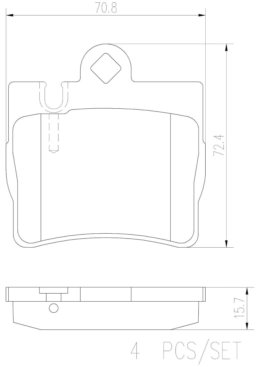 Brembo Premium Low-Met OE Equivalent Pad Brake Pad P50042N - Disc Set